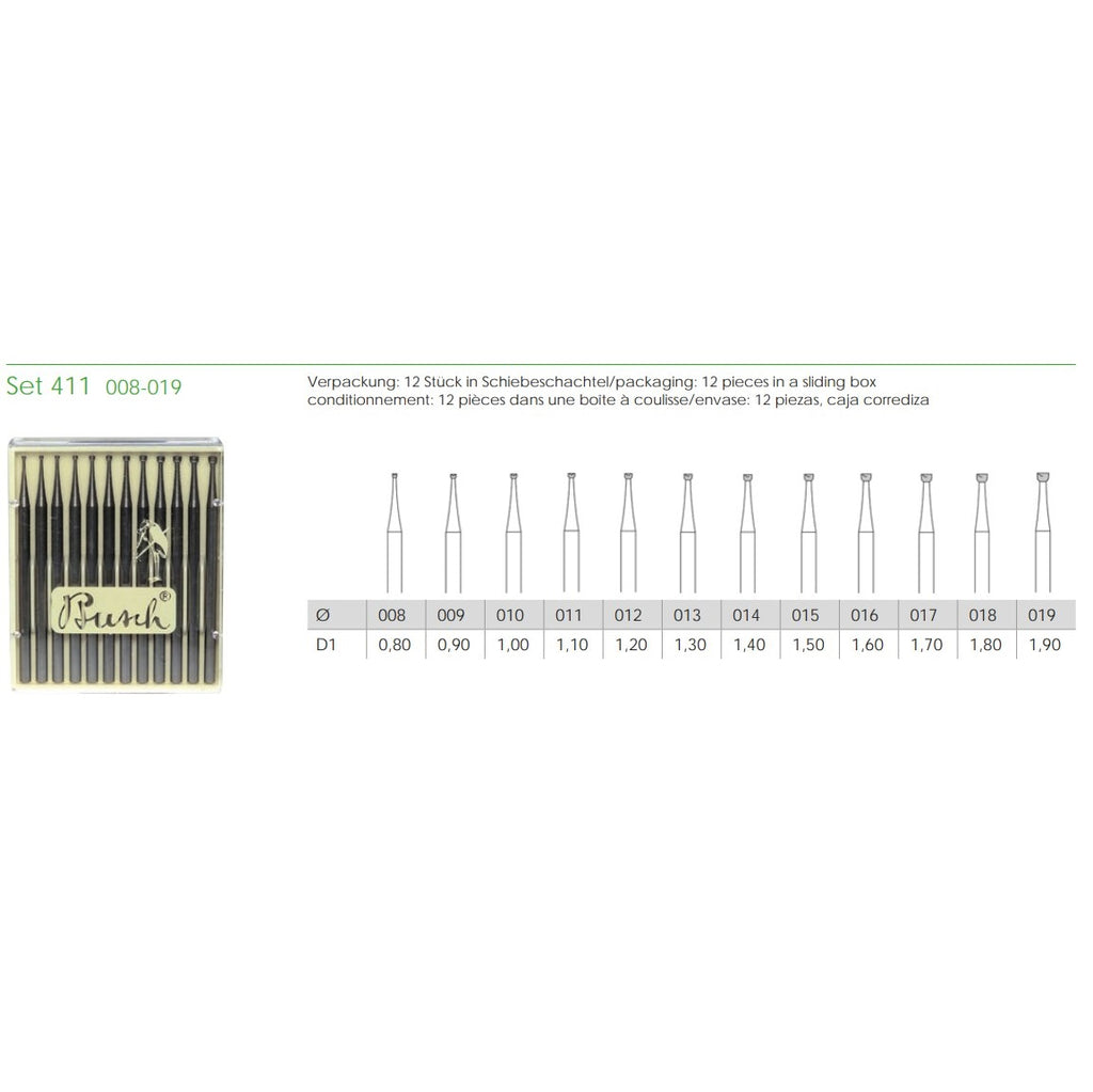 Busch 411 - Cup Bur Set – Tool Room by Gaffa Creative Precinct
