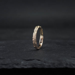 Crater Fused Yellow + Rose Gold Ring