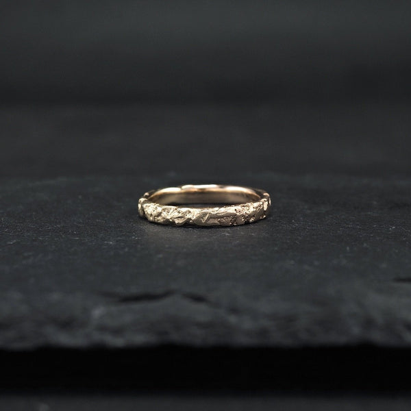 Crater Fused Yellow + Rose Gold Ring